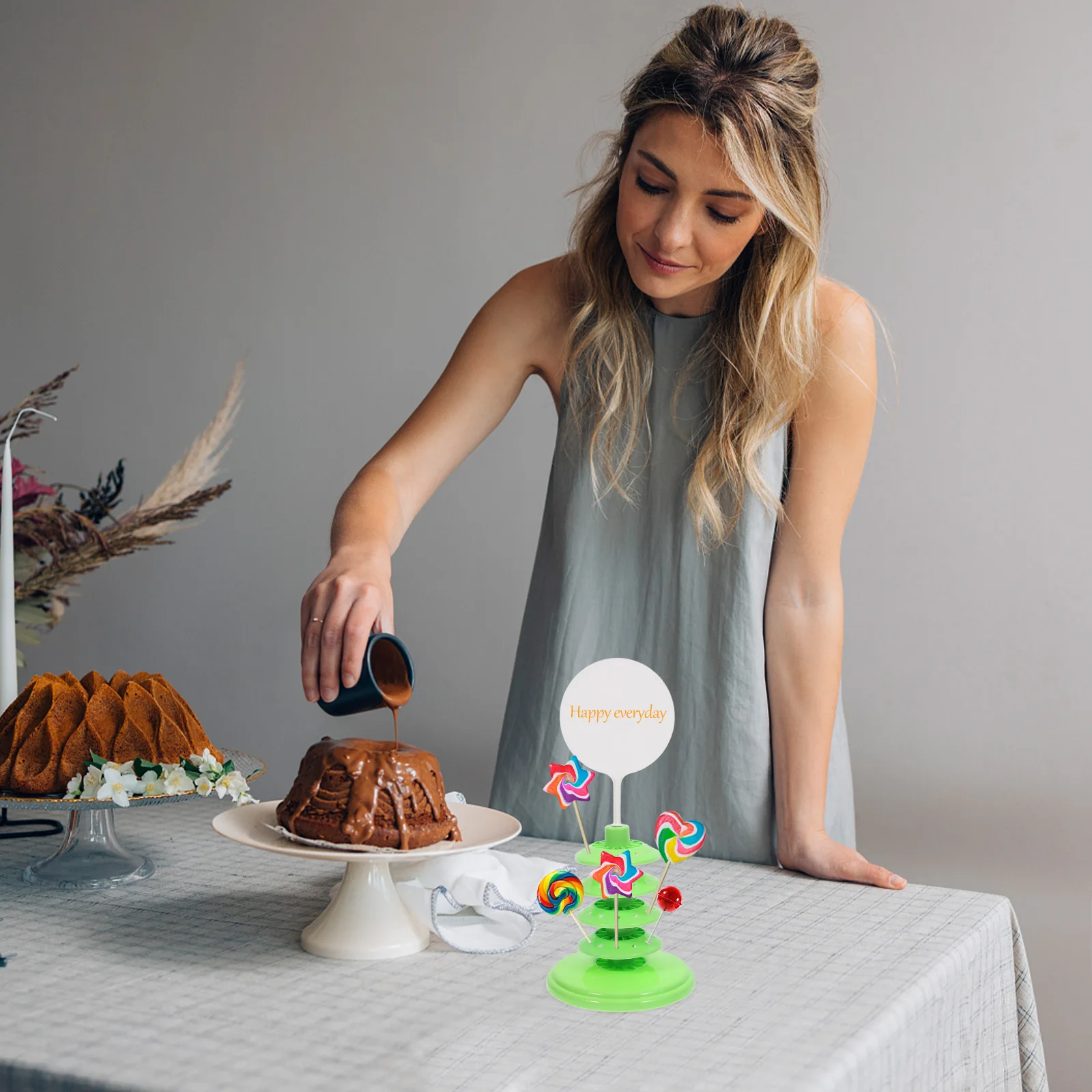 Lollipop Stand For Cake Pops Multi-Hole Display Rack Decorative Lollipop Holder Tabletop Candy Marshmallow Storage Rack