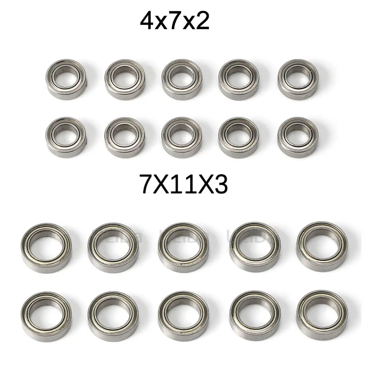 

Колесный Подшипник 4x7x2 для руля/переднего/заднего вала 7x11x3, дифференциальная Шестерня/подшипник вала трансмиссии для 144001 124019 Wltoys Car