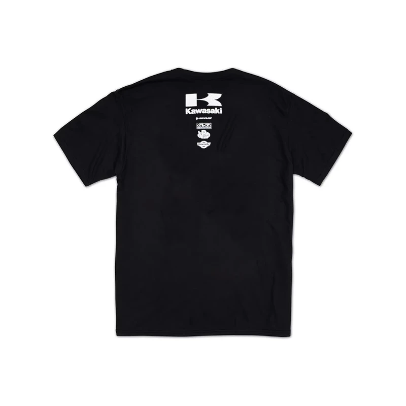 تي شيرت Kawasaki Costa Rica Racing الجديد لعام 2025 عبارة عن قميص رياضي فضفاض صيفي كلاسيكي بأكمام قصيرة لكل من الرجال والنساء