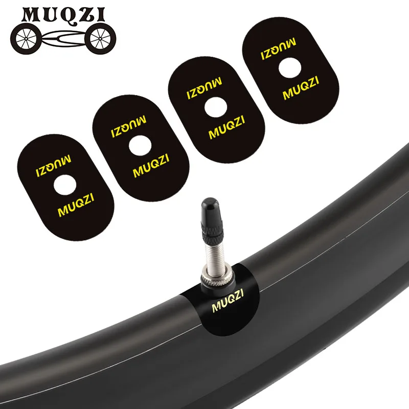 

MUQZI наклейки на велосипедный клапан, велосипед Presta Schrader, защитная наклейка на шток клапана шины, велосипедная газовая воздушная насадка, клейкая накладка, аксессуары