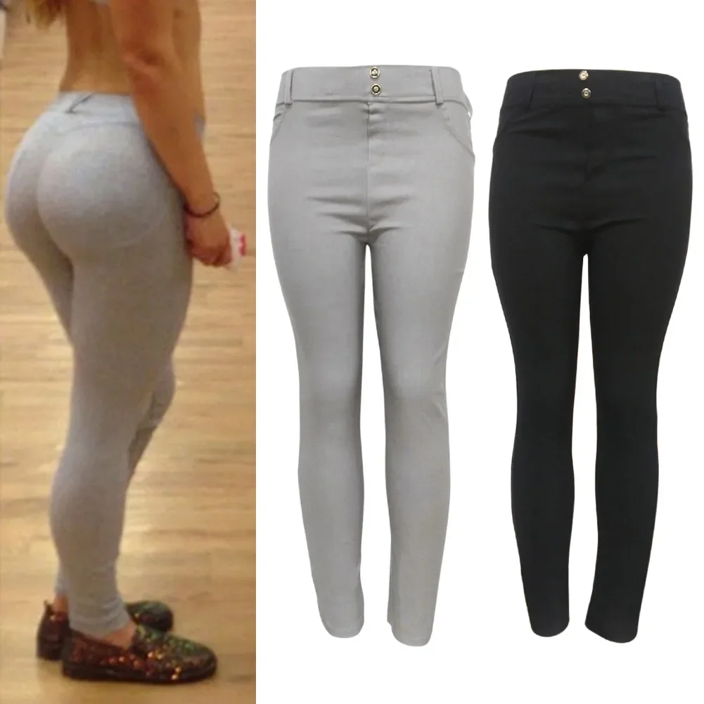 2024New Fashion Winter Women High Waist Slim Skinny Pant Legging Warm Cotton Blend Stretch Pant Pencil Trouser