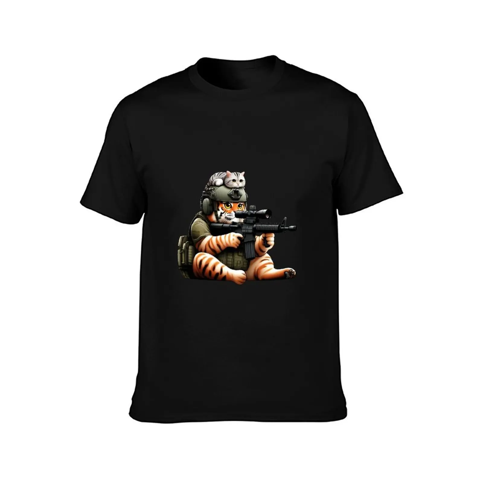 Tactical Tiger T-Shirt Breathable Workout Short Sleeve Top