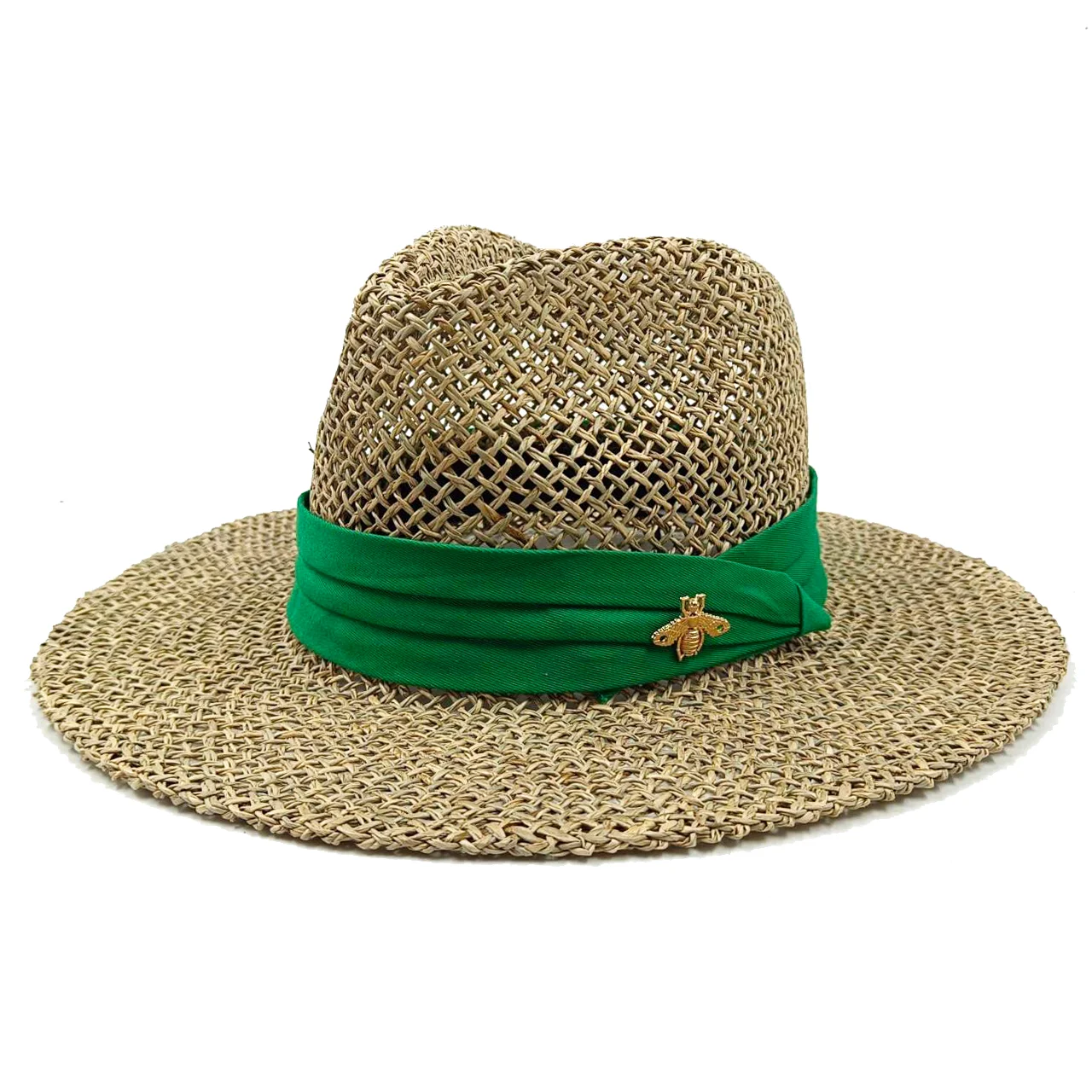 Chapeau de plage à trois volets avec lettre pour femme, chapeaux de paille pour femme, chapeaux de soleil pour voyage en plein air, chapeaux de