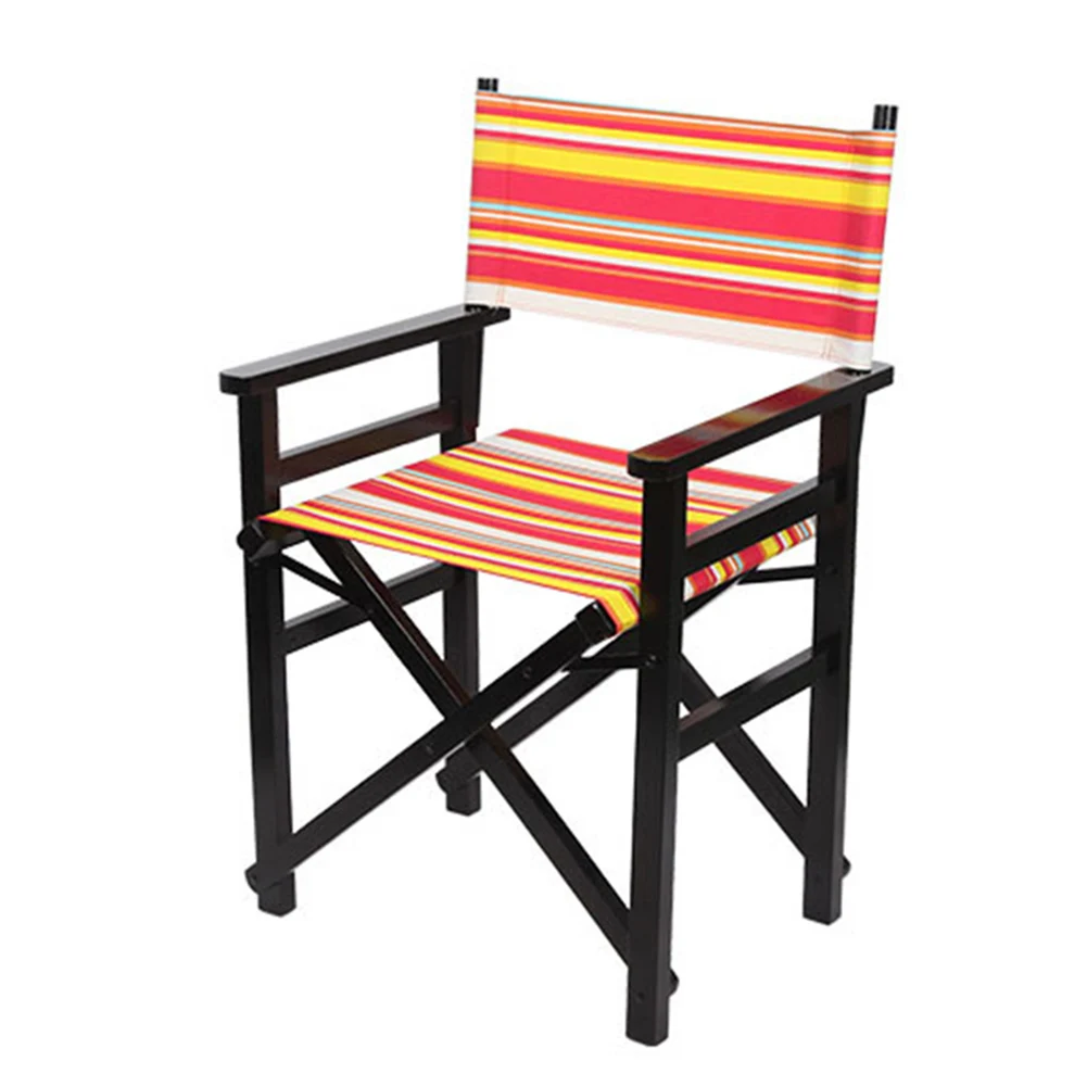 1 Set Of Chairs Cover For Directors Chairs Cover Outdoor Garden Canvas Seat Covers Replacement Red,Orange,Black,White