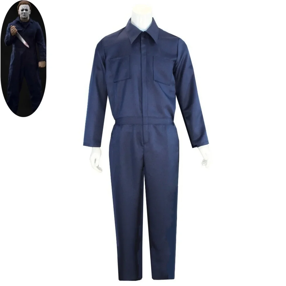 Movie Halloween Michael Myers Killer Cosplay Costume Horror Bloody Demon Jumpsuits Mask Adult Man Carnival Christmas Suit