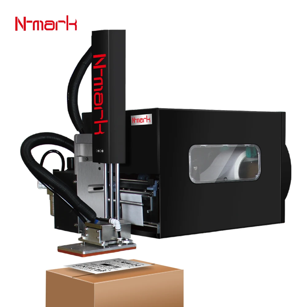 N-mark New Design High Speed Adjustable Customized Automatic Printing Labeling Machine For Factory Express Packing