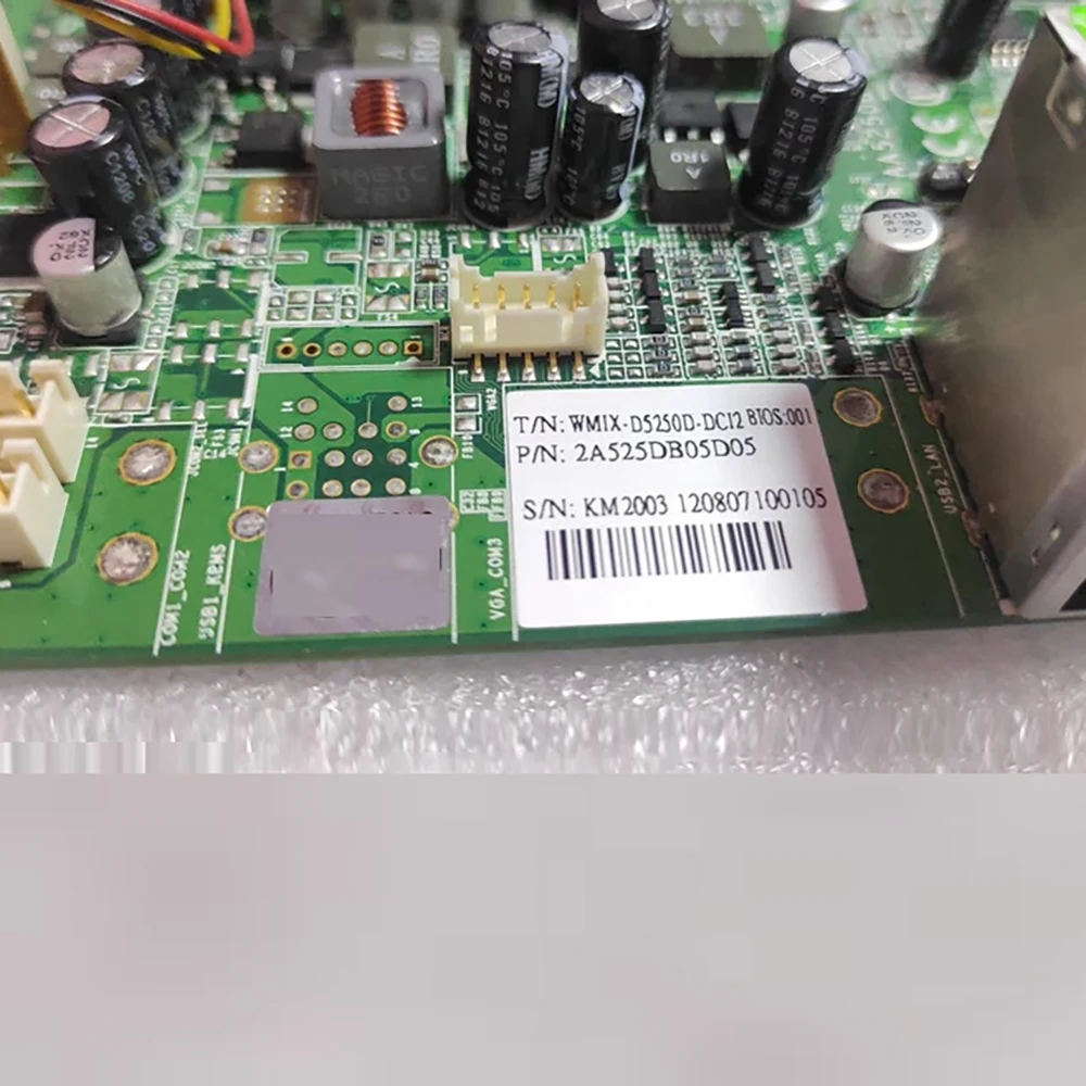 اللوحة الأم للتحكم الصناعي المدمجة ITX الصغيرة T/N: Wmix-D5250D-DC12 P/N:2A525DB05D05 AA5250B428AA