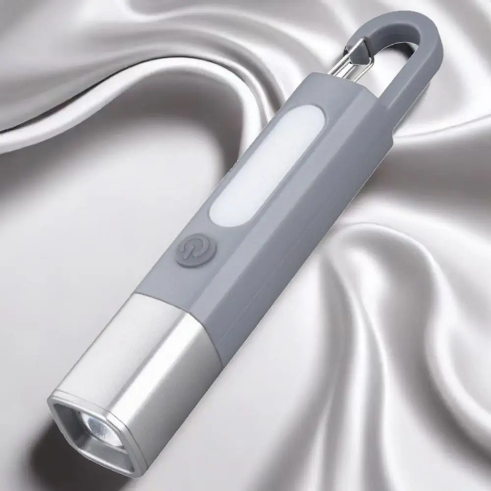 Strong Lighting Portable Flashlight Telescopic Focus Waterproof Mini Flashlight Hanging Design Rechargeable