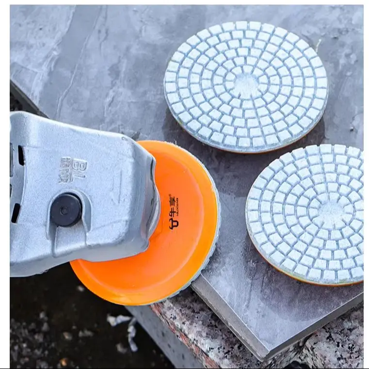 

2pcs Tile Trimming Angle Grinder Dry Polishing Disc Grinding Disc Plastic Chassis Slate Marble Integrated Grinding Disc