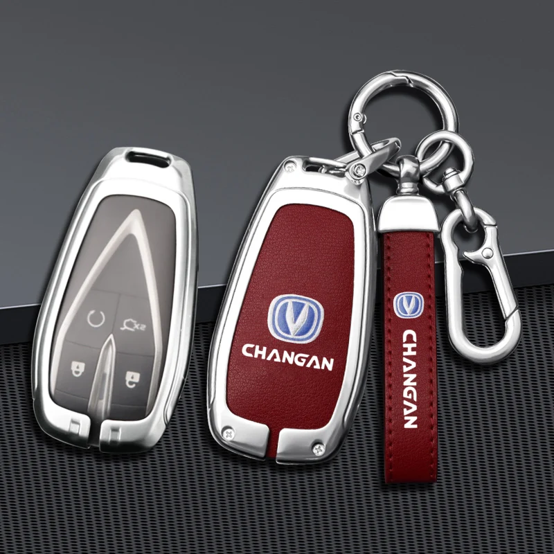 Alloy Car Key Case Cover for Changan CS15 CS95 CS85 Eado Raeton CS35 Plus CS55 CS75 J35 Hunter F70 CS1 CV1 Alsvin V3 V5 V7