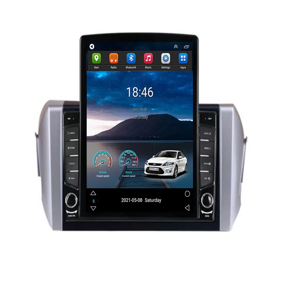Android 14 For TOYOTA INNOVA 2015 2016 2017-2035 Tesla Style Vertical Car Radio Stereo Multimedia Player Carplay GPS Nav 8+128G
