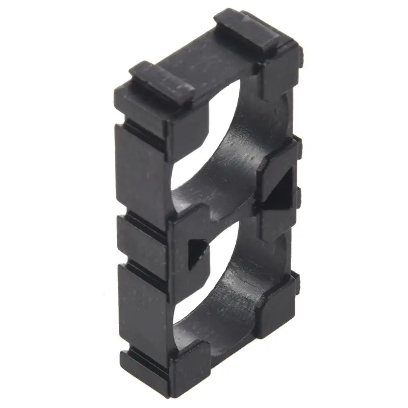 Superior-80X 18650 Lithium Battery Double Holder Bracket For DIY Cell Pack Black