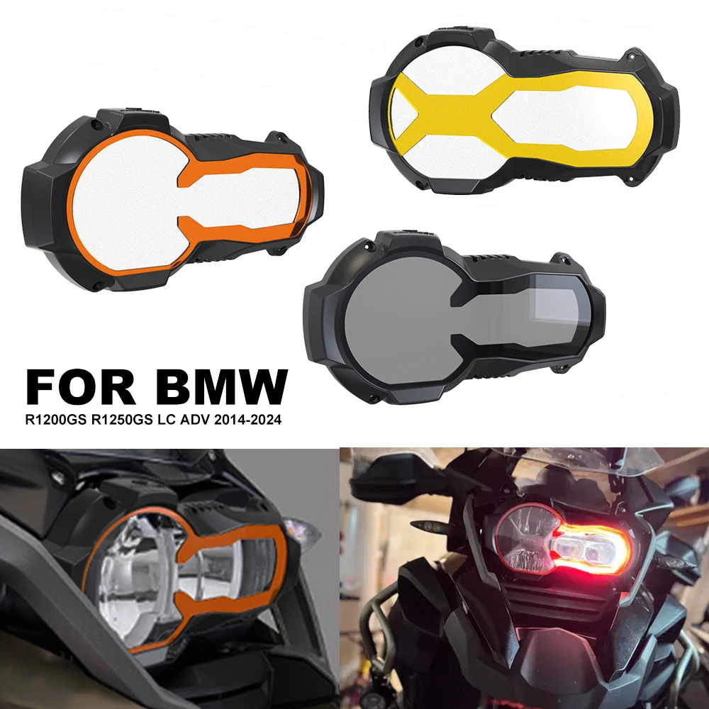 

Motorcycle Headlight Guard Protector Fluorescent Cover For BMW R1200GS LC GSA ADV R1250GS R 1200GS 1250GS Adventure 2014-2025