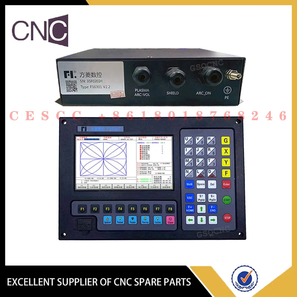 

Plasma F2100t Plane Cutting Controller Built-in Height Adjustment V5.0 Flame Cutting Machine System 2-axis Plasma Cnc System
