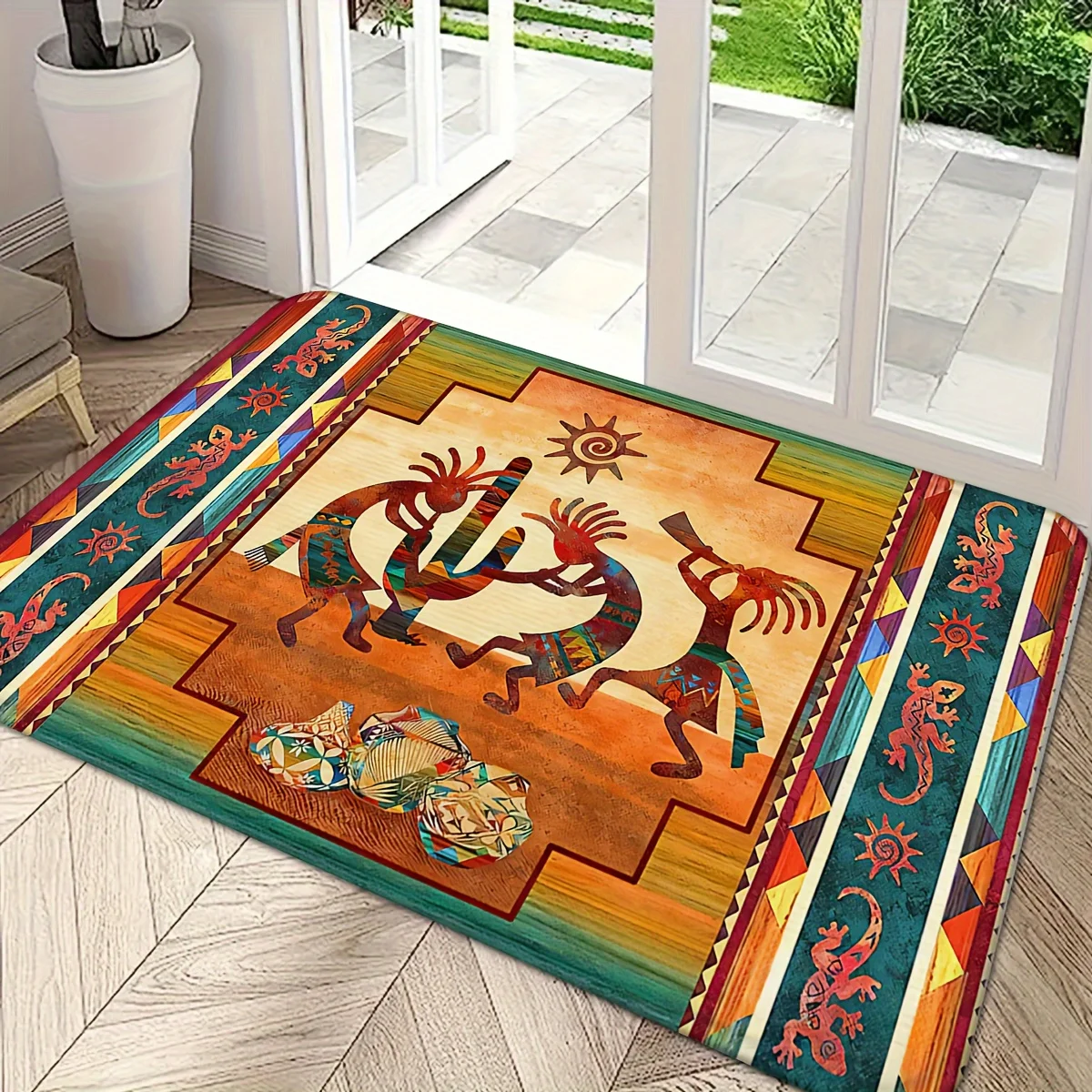 Aztec Navajo Southwest Welcome Entrance Doormat Decor Kitchen Corridor Balcony Rugs Bedroom Beside Foot Mat Bath Carpet