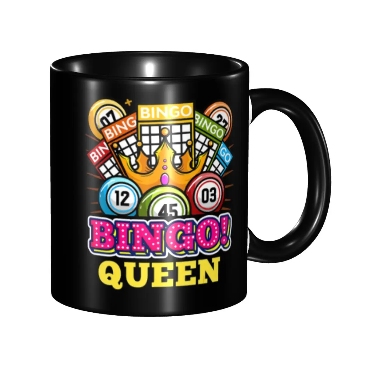 

Custom Bingo Queen Coffee Mugs DIY Best Play Bingo Ceramic Tea Milk Cup