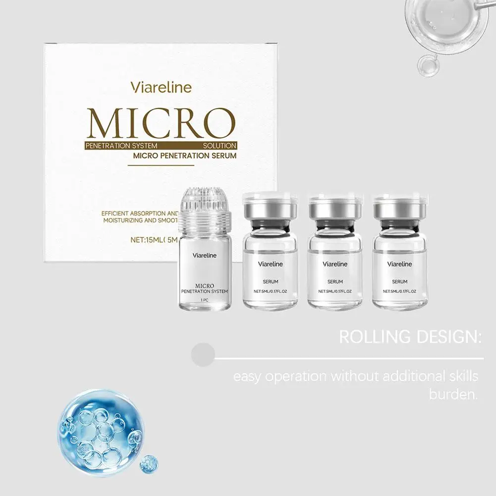 Kollagen-Mikronadel-Serum-Set Sanfte Tagespflege für glatte, weiche und mit Feuchtigkeit versorgte Gesichtshaut Feuchtigkeitsspendend und straffend – Detail 7