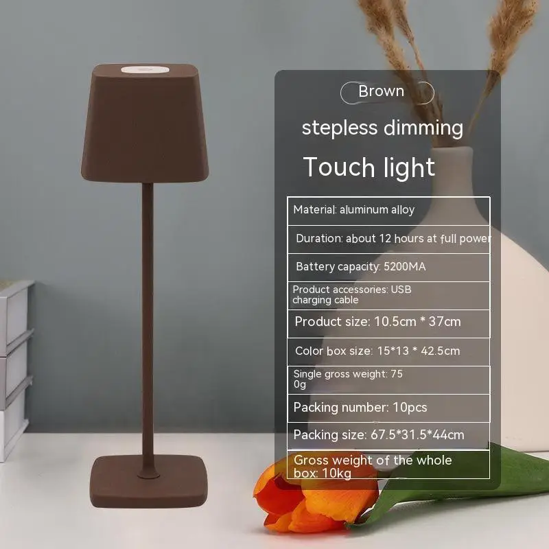 USB Recarregável Toque LED Desk Lamp, Pequena atmosfera noite lâmpada, Quarto