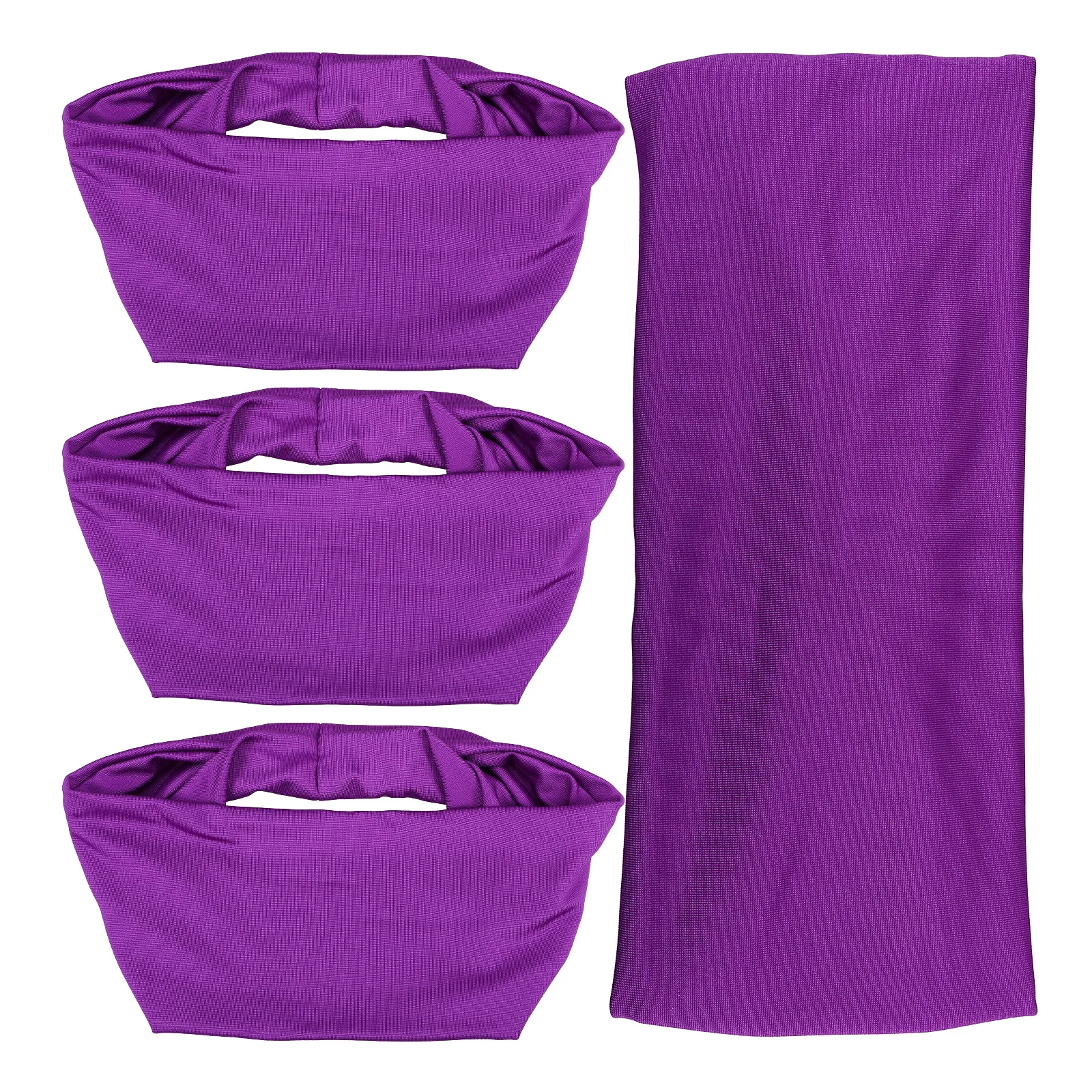 

4Pcs Sports Headband Running Anti Slip Sweat Absorbing Lightweight Breathable Hairbands Yoga Gym Fitness Workout