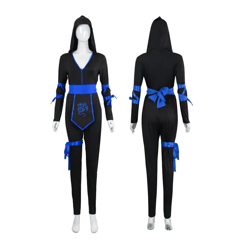Women Costume Anime Dragon Samurai Ninja Cosplay Garment Jumpsuit Uniform Sexy Suit Halloween Female Adult FD1;6
