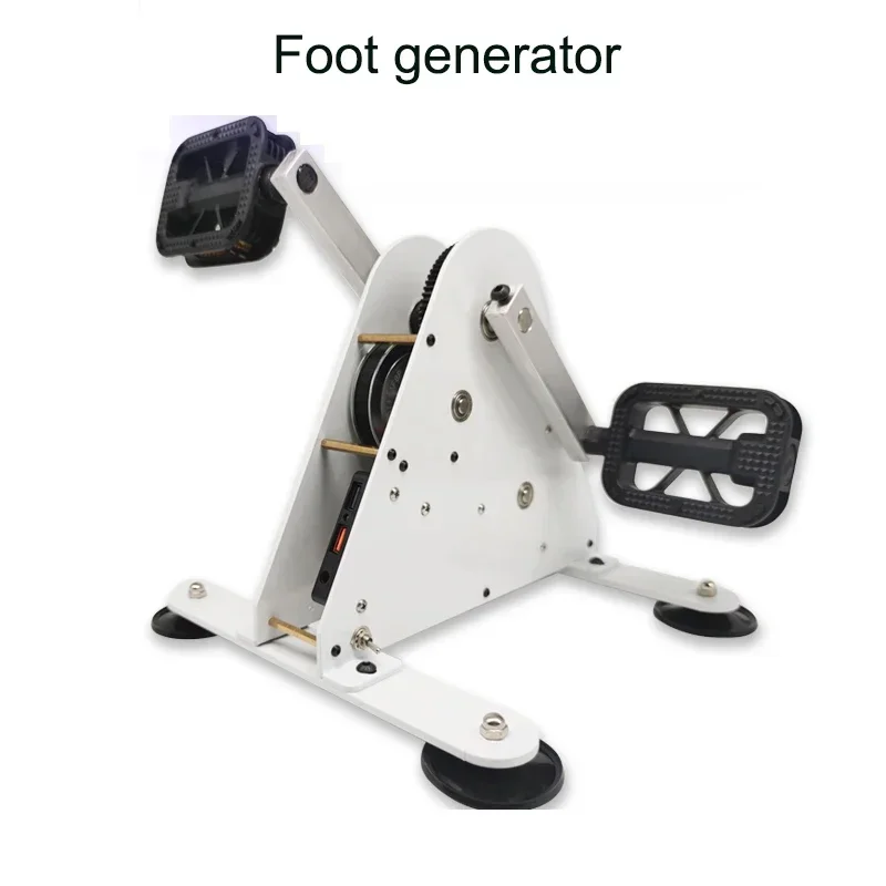 100W Foot-Operated Generator Portable Pedal Generator Rehabilitation Training Device Spinning Bike Dual USB Output Fitness Geare