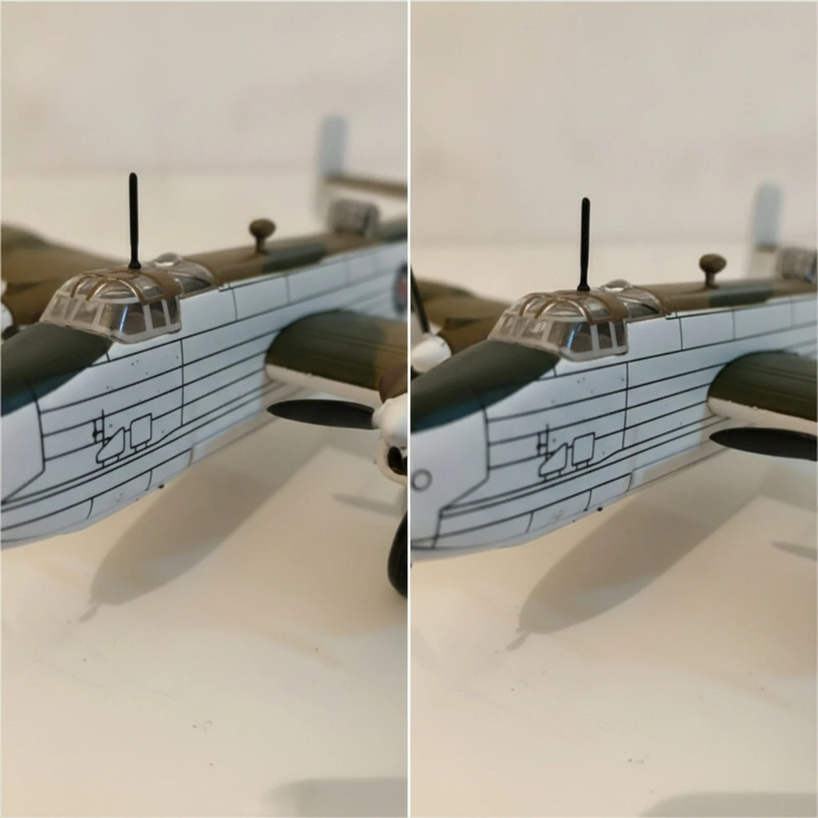

Historic Aircraft Aircraft Model Propeller Die-Cast Airplane Model with Display Stand Adult Collectible Highly Detailed