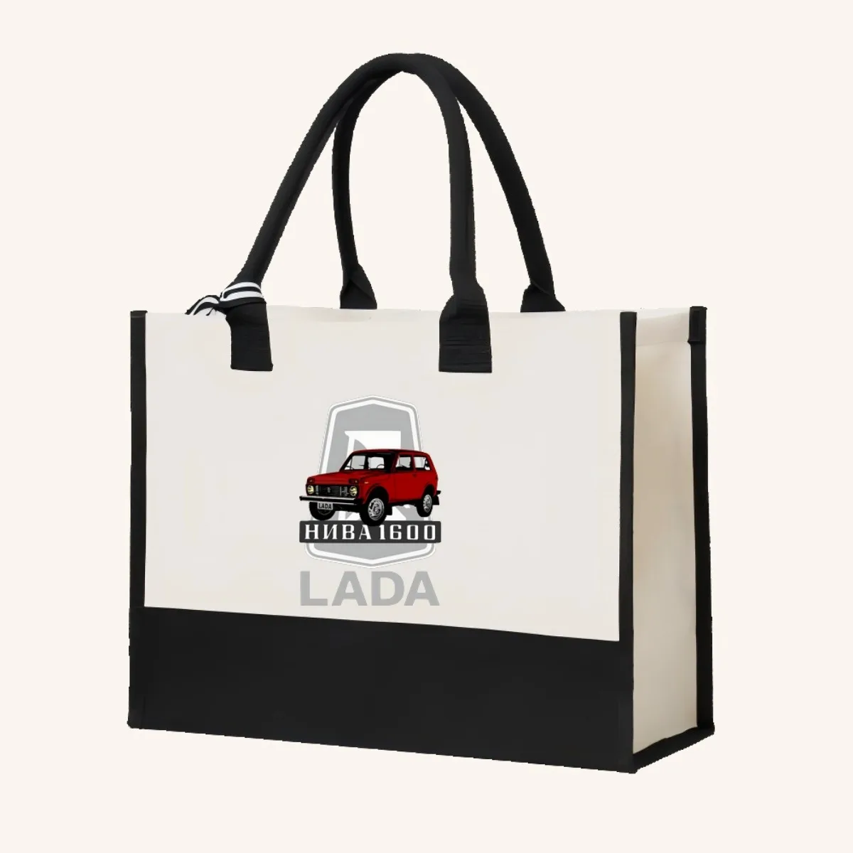 LADA HNAB1600 2026 وصول جديد موضة عملية واسعة قابلة لإعادة الاستخدام حمل حقيبة نمط طباعة 2 لهجة الثقيلة حقيبة كتف كبيرة f