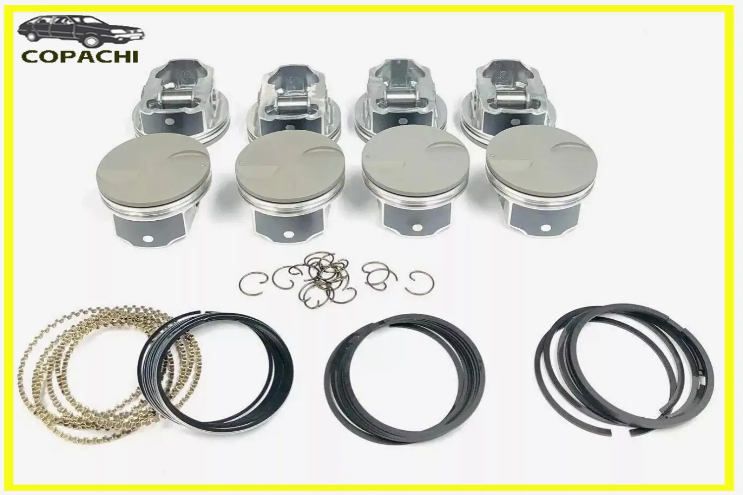 

8pcs Pistons & Rings kit For 2007-10 Chevy GM Hummer Cadillac 6.2L LC9 LH6 LMG LY5.Engine Car Accessories Parts Replacement