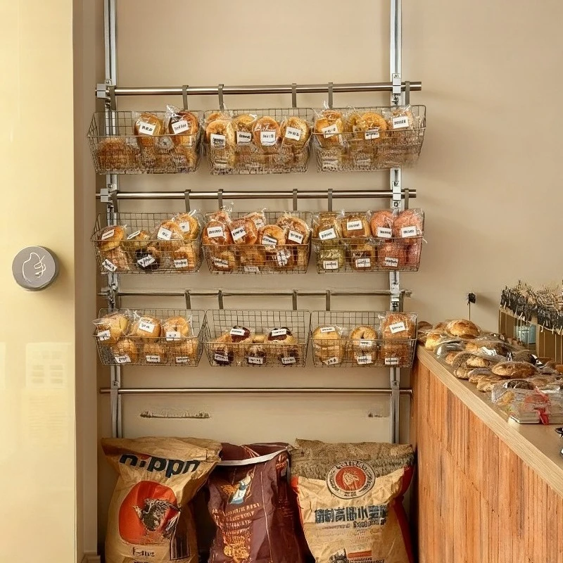 Handmade bread wall baking sample placement, wall shelf