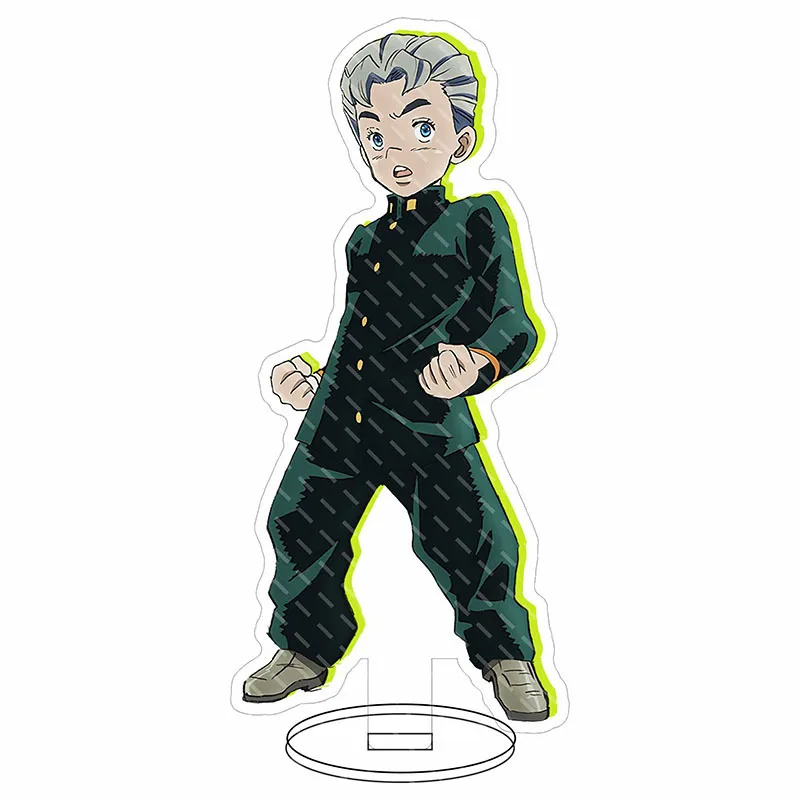 Anime JoJo's Bizarre Adventure Cosplay Acrylic Stand Keychain Higashikata Josuke Figure Ornaments Fans Gifts 15CM