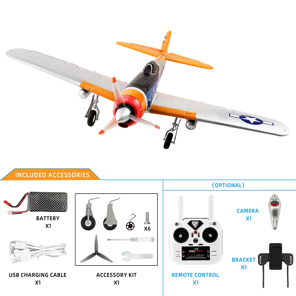 Samolot RC 9IMOD MF-A84, samolot o stałym skrzydle, 10-kanałowy, akrobacje jednym przyciskiem, EPP, opcjonalna kamera