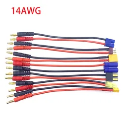 1pcsXT60 EC5 EC3 EL-2Y T Plug4.0mm Female to Male Adapter Connectors14AWG 20cm Connect RC Lipo Battery chargeconnector Parts DIY