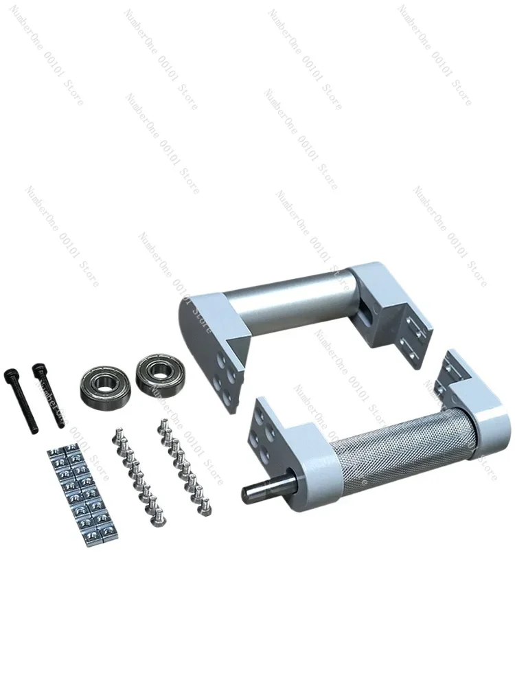 

Conveyor Belt Roller Set with Drive Shaft and Aluminum Base, Complete Assembly Line Components for Industrial Use