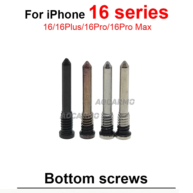 20Pcs Bottom Screw Cross Screws For iPhone 16 Series 16Pro Max 16Plus Replacement Parts