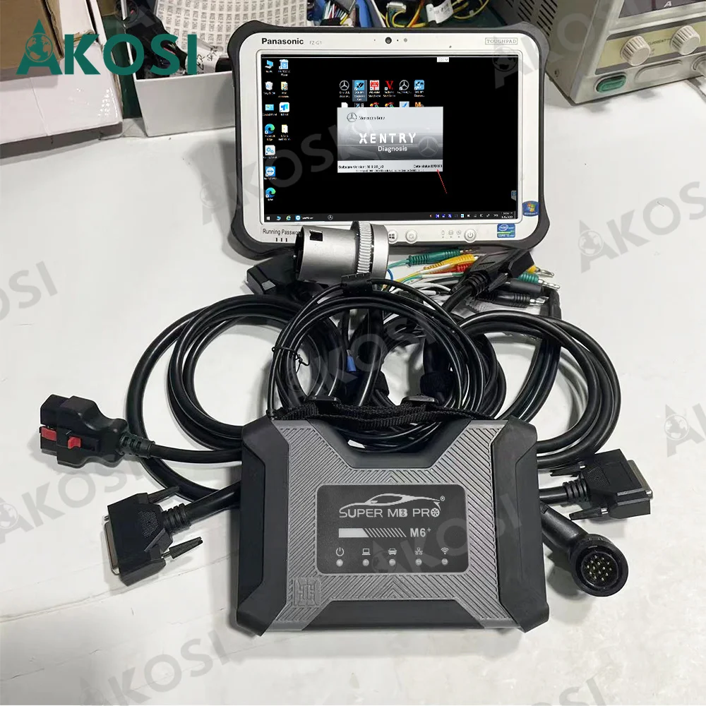 

DoIP VCI M6 Super MB Pro M6 Wireless Star Diagnosis Tool Full Function PK MB Star C4 C5 C6 Fz-g1 tablet ready to use