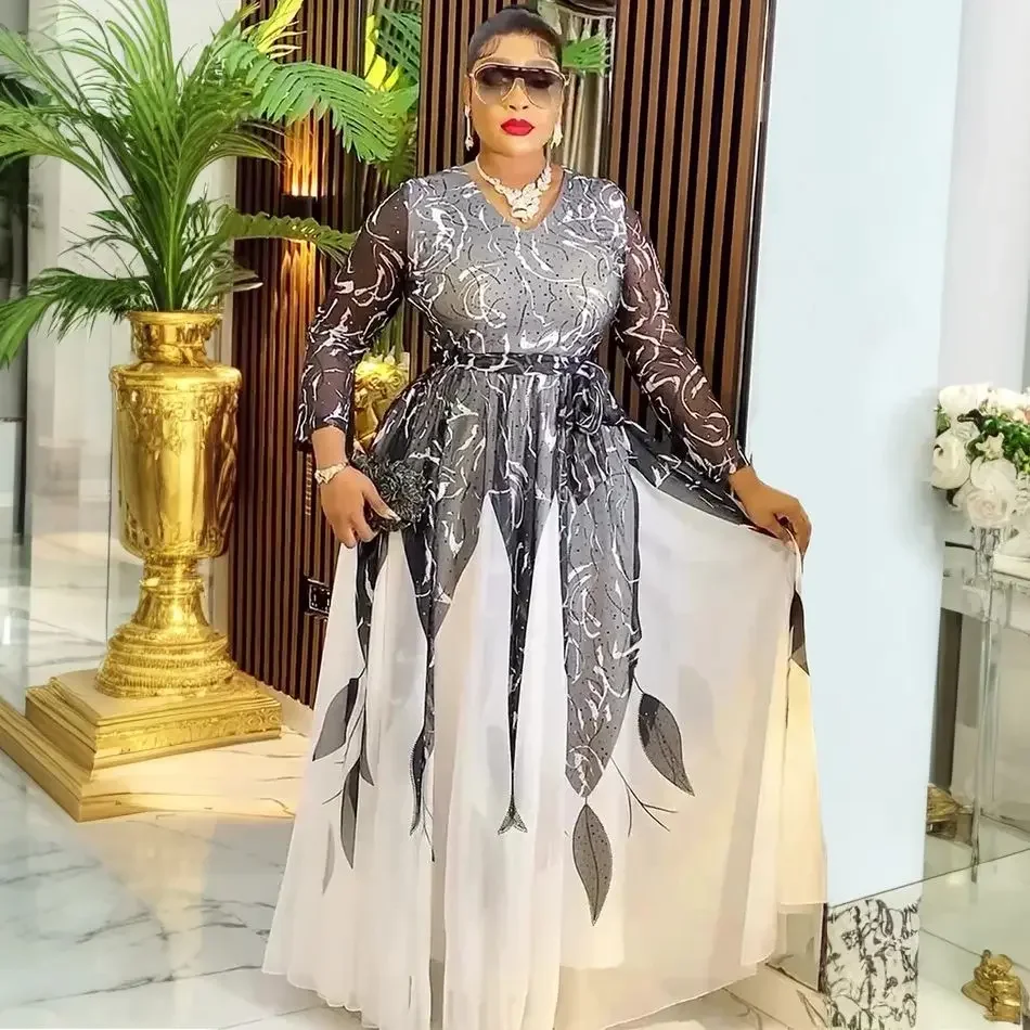 2025 Plus Size African Party Dresses for Women New Fashion Dashiki Ankara  Wedding Evening Gown Elegant Outfis Muslim Maxi Dress - AliExpress 200000532