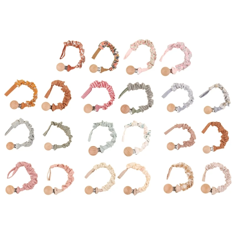 

2Pcs/pack Baby Pacifier Chain Teether Rope Soother Toy Strap Pacifier Clip Belt