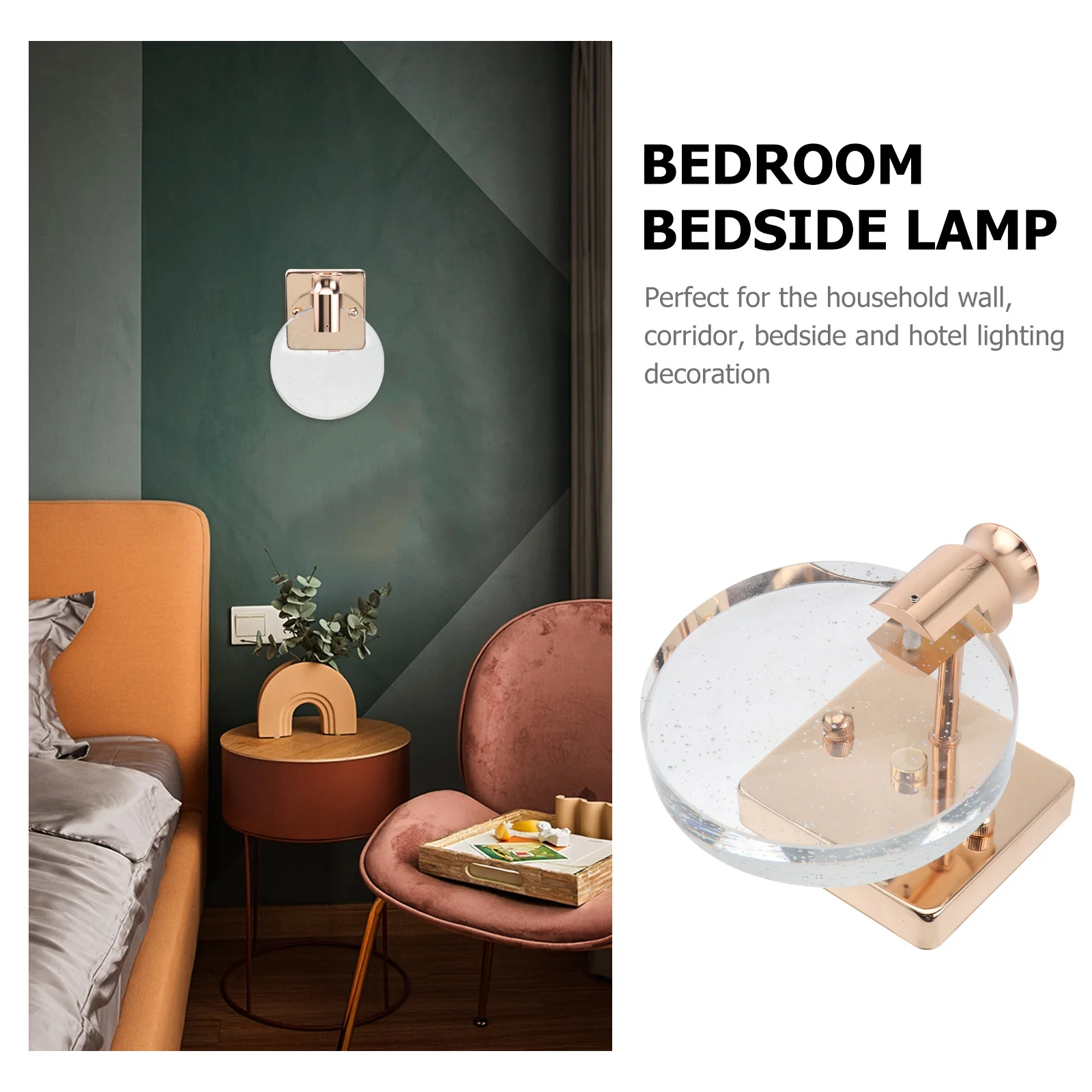 

1Pcs Nordic Wall Lamp Fashion Bedroom Bedside Light Corridor Decorative Indoor Wall Light Bedroom Bedside Lamp