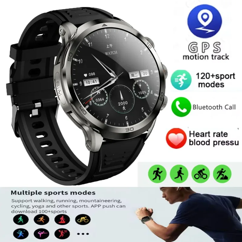 H19 Smart Watch with 1.95-inch HD Display, Supports GPS Sports Tracking, Heart Rate Monitoring & Bluetooth Calling Functions
