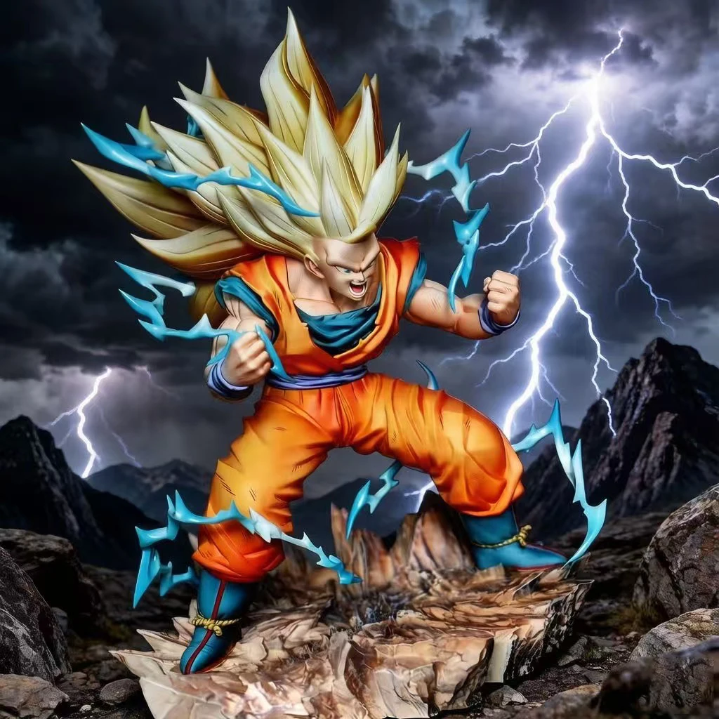 

Ck Statue Dragon Ball Z Ssj3 Goku Figure Son Goku Super Saiyan Pvc Action Figures 33cm/12.99inch Collection Model Toys Gifts