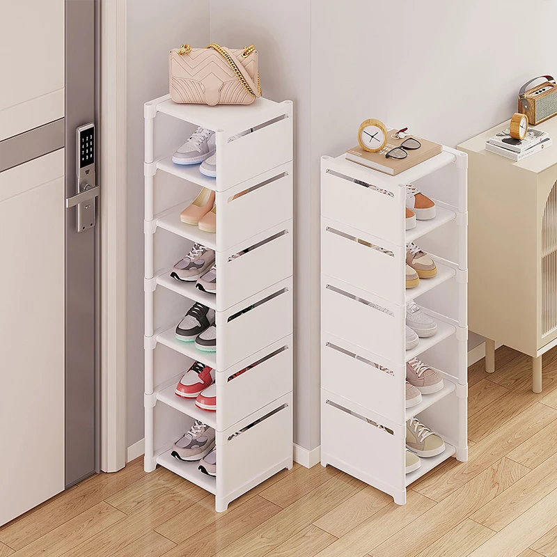 

Simple Multiple Layers Shoe Shelf Space Saving Shoe Racks Organizer Stackable Dormitory Shoe Cabinet Dustproof Storage Shelf