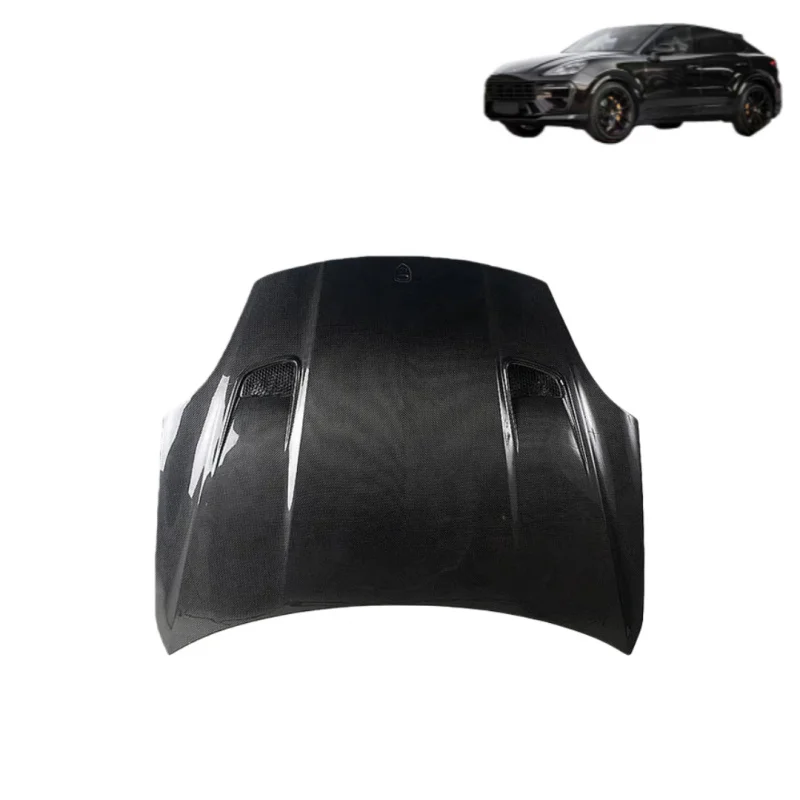 قطع غيار وملحقات المركبات Cayenne E3 9Y0 9YA TKT تصميم غطاء محرك السيارة من ألياف الكربون الجافة لغطاء المحرك الأمامي Porsche 9Y0 #1