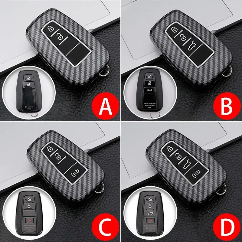 

2 3 4 Buttons Car Remote Key Case Cover Shell Fob For Toyota CHR Camry Corolla RAV4 Highlander C-HR Prius Land Cruiser Prado