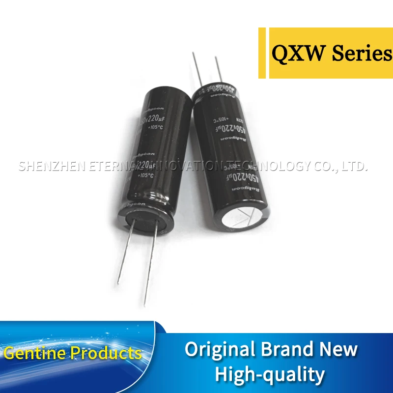 50PCS 450V220UF QXW 18X50 450QXW220KEFR18X50 Original Brand New Rubycon Electrolytic Capacitors Low Impedance Long Life