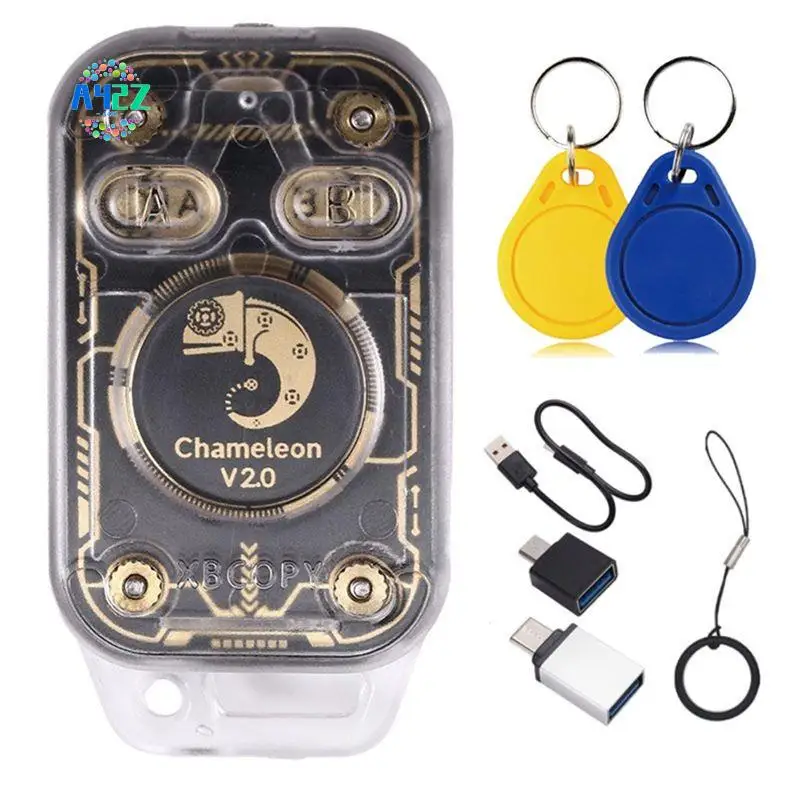 

A42Z-Chameleon V2.0 RFID Смарт-чип-эмулятор NFC Дубликатор + 2XUID Брелок 125K 13,56 МГц Декодирование карт Chameleon Ultra