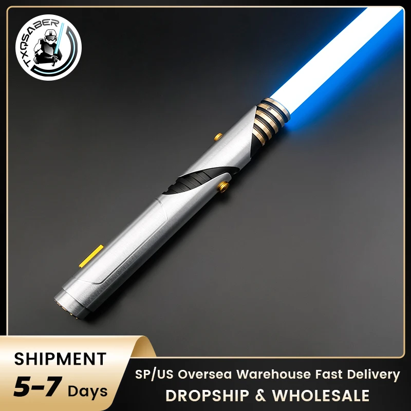 TXQSABER Neo Pixel Lightsaber Depa SNV4 Proffie Smooth Swing Heavy Dueling Lightsaber Blaster Metal Cosplay Christmas Gift Toys