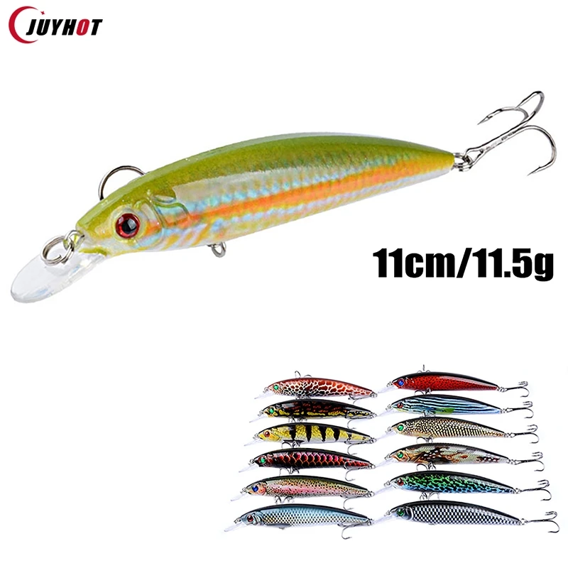 11CM/11.5g Fishing Lure Set Fishing Hard Bait Mini Minnow Floating Swing Crankbait Crazy Wobblers Artificial Bionic Crank Lures