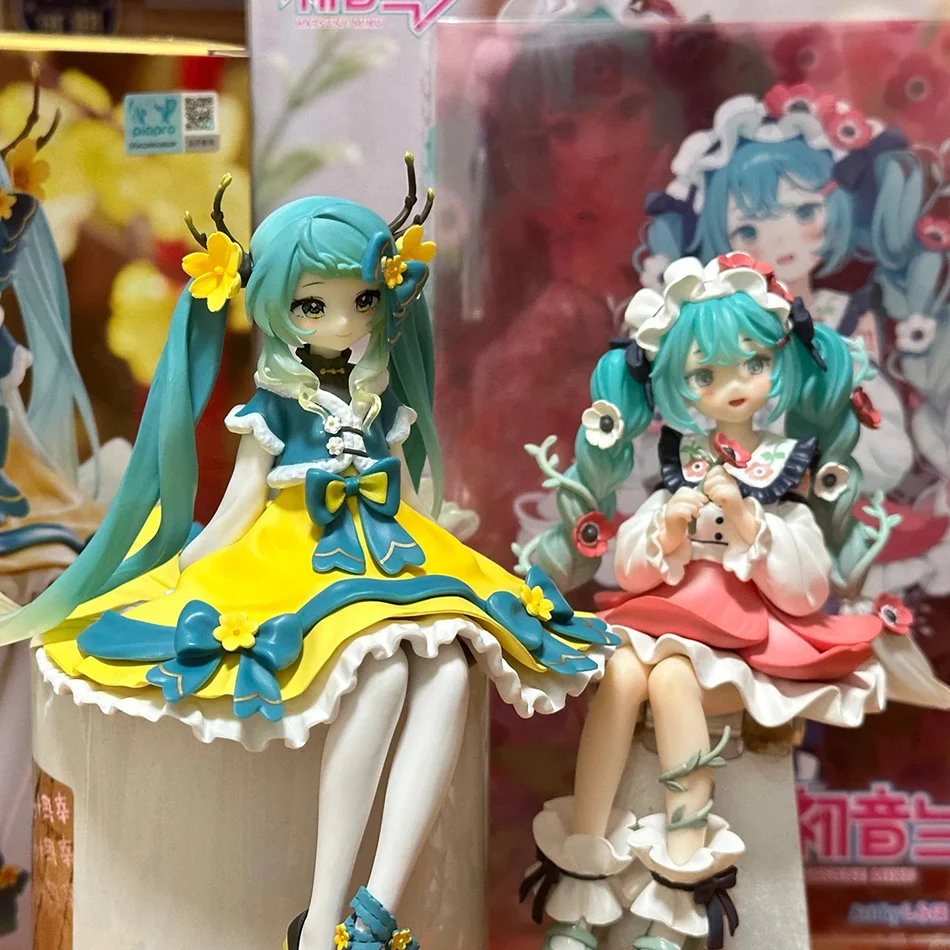 14cm Mode Hatsune Miku Anime Figur Blumenfee Hatsune Miku Actionfiguren Kawaii Mädchen Figurine PVC Sammlermodell Spielzeug