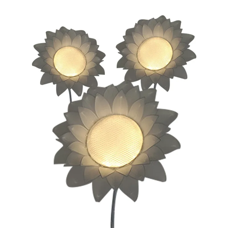 

New props sunflower road guide ornament wedding luminous sunflower wedding hall display background scene decoration