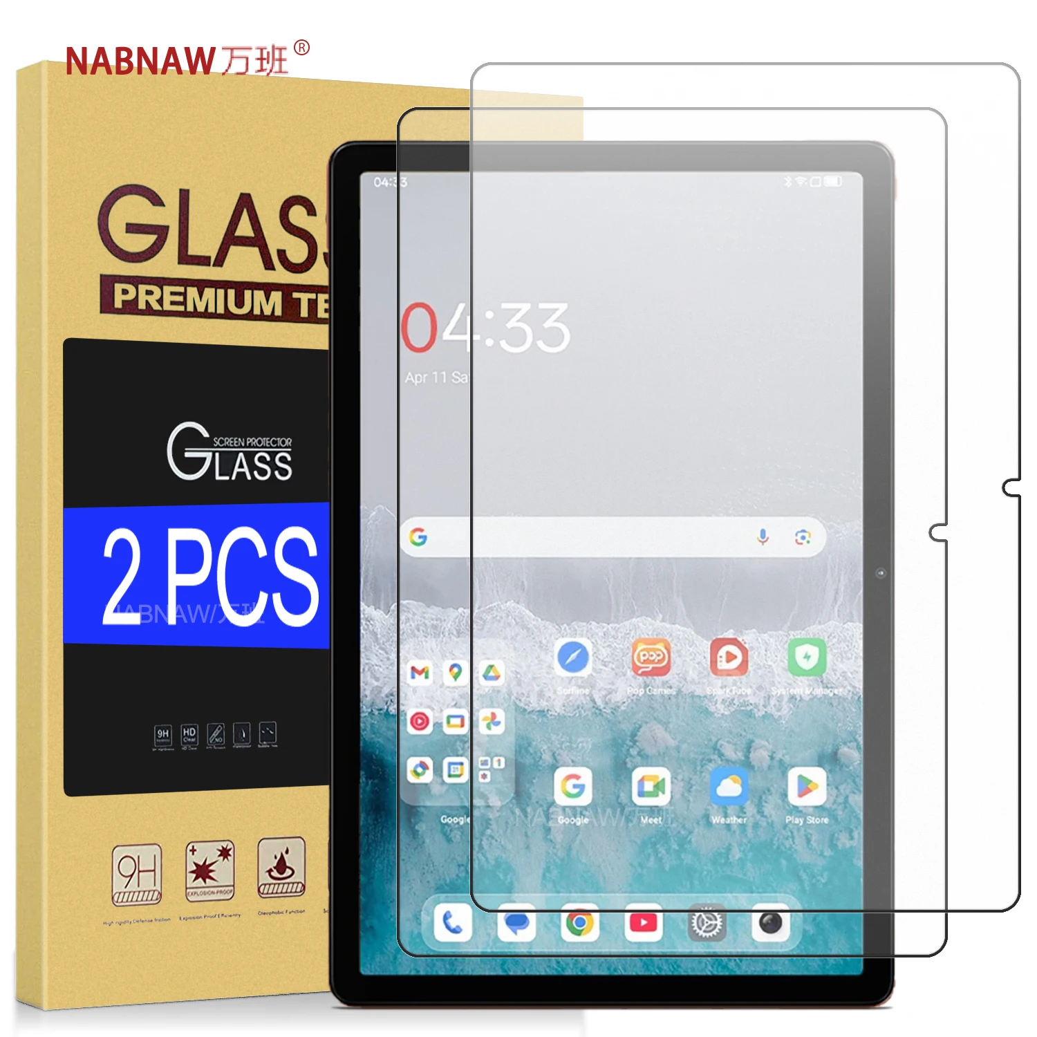 

For Blackview ZENO5 Full HD Tempered Glass Screen Protector On Blackview ZENO 5 11-inch Scratch-Proof Oil-Coating 2-Pieces